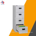 Commercial metal furniture steel 4 drawer filing cabinet with black handle
